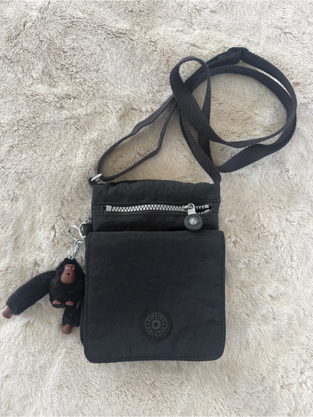 NWOR Kipling Eldorado, Small Crossbody Bag, Water Repellent, 19.5 cm, 1 L, Black